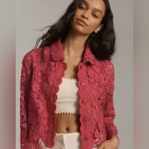 Anthropologie Dolan Lady Lace Blazer, size medium.